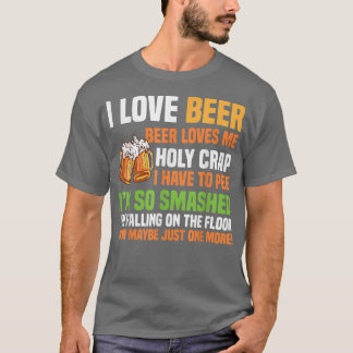 Bier Lieben Mich Heiliger Mist Funny Beer Design T-Shirt
