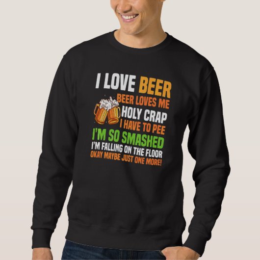 Bier-Lieben Sweatshirt (Vorderseite)
