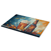 Bier Liebhaber Bier und Tasse Wasserfarbe Schneidebrett (Ecke)