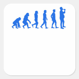 Bier-Liebhaber-Evolution des Quadratischer Aufkleber