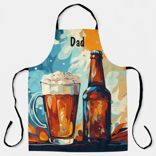 Bier liebt Personalisierte GRILLEN Küche Schürze (Vorderseite)