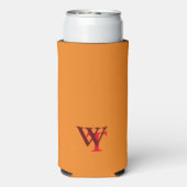 Bier-Logo (Name und Initialen) Orange Selters Dosenkühler (Seltzer Rückseite)