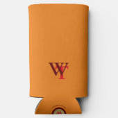 Bier-Logo (Name und Initialen) Orange Selters Dosenkühler (Rückseite)