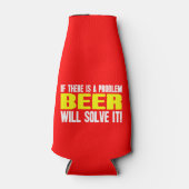 Bier löst es - Flasche Cooler Flaschenkühler (Vorderseite)