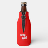 Bier löst es - Flasche Cooler Flaschenkühler (Flasche Rückseite)