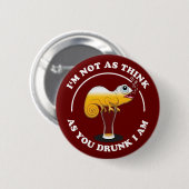 Bier Lover Cameleon und feines Trinkangebot Button (Vorne & Hinten)