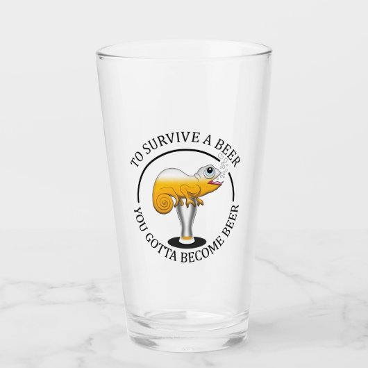 Bier Lover's Funny Zitat - Bier Glas (Vorderseite)