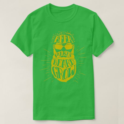 Bier macht Bart wachsen 2 T-Shirt (Design vorne)