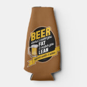 Bier macht dich lean flaschenkühler (Vorderseite)