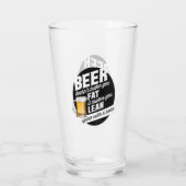 Bier macht dich lean glas (Rückseite)