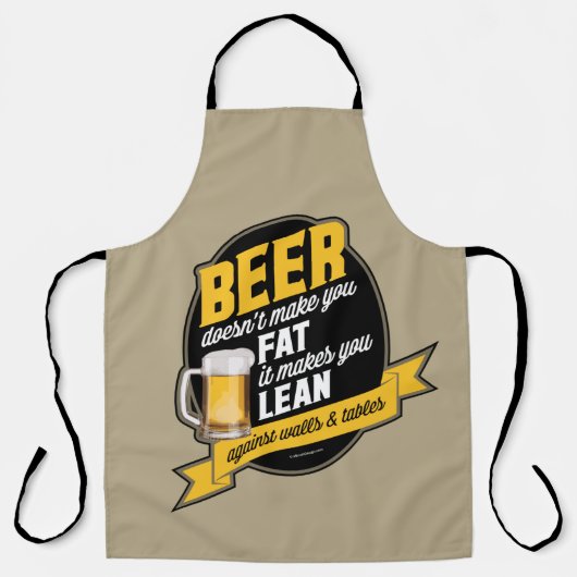 Bier macht dich lean schürze (Vorderseite)