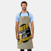 Bier macht dich lean schürze (Getragen)