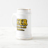 Bier macht es besser - Funny Beer Lovers Slogan Bierglas (Vorderseite Links)