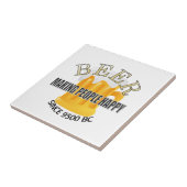 Bier macht Menschen glücklich Fliese (Seite)