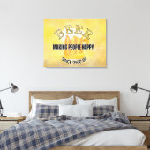 Bier macht Menschen glücklich Leinwanddruck (Insitu (Schlafzimmer))