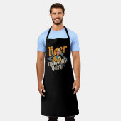 Bier macht mich glücklich Bargirl Bartending Schür Schürze (Getragen)