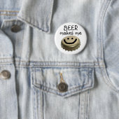 Bier macht mich GLÜCKLICH! Button (Beispiel)