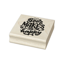 Bier macht mich glücklich gummistempel