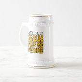 Bier macht mich großartig bierglas (Vorderseite Links)
