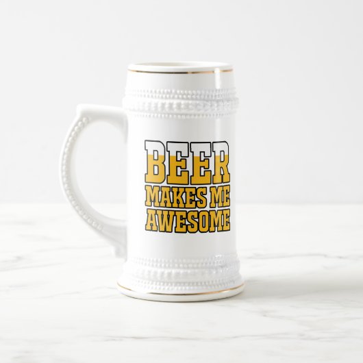Bier macht mich großartig bierglas (Links)