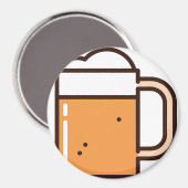 Bier Magnet (Vorderseite/Rückseite)