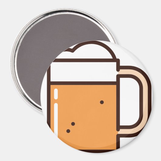 Bier Magnet (Vorderseite/Rückseite)