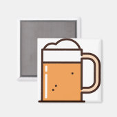 Bier Magnet (Vorderseite/Rückseite)