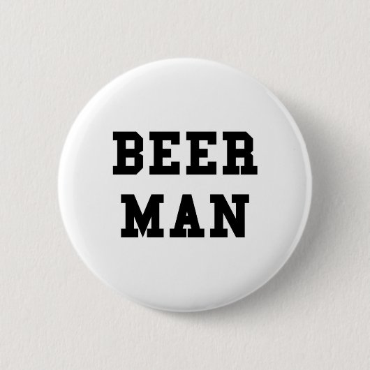 Bier-Mann Button (Vorderseite)