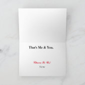 Bier & Martini-Karte für Paare Karte (Innenseite)