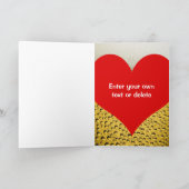 "Bier" mein Valentinglas Feiertagskarte (Innenseite)