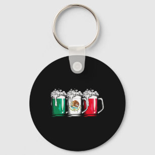 Bier mexikanische Flagge Mexiko Cinco De Mayo Men Schlüsselanhänger