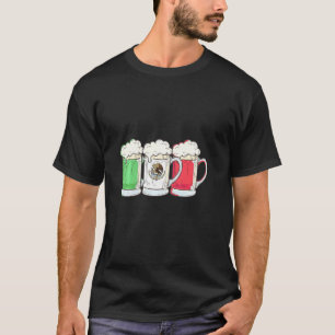 Bier mexikanische Flagge Mexiko T-Shirt