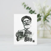 Bier mich Bro. Postkarte (Stehend Vorderseite)