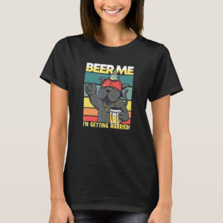 Bier mir, ich heirate Katzenbraut Bräutigam Jungge T-Shirt
