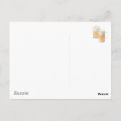 Bier mit Boxer teilen Postkarte (Rückseite)