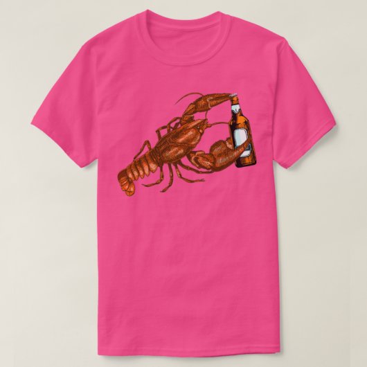 Bier mit Hummergetränk T T-Shirt (Design vorne)