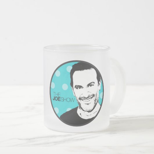 Bier mit Joe! Mattglastasse (VorderseiteRechts)