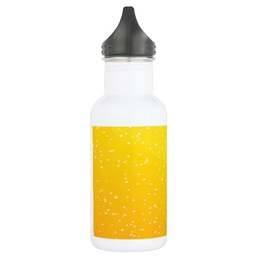 Bier mit kleinen Bubbles Background Art Edelstahlflasche (Links)