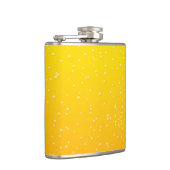 Bier mit kleinen Bubbles Background Art Flachmann (Rechts)