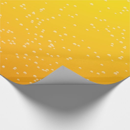 Bier mit kleinen Bubbles Background Art Geschenkpapier (Ecke)