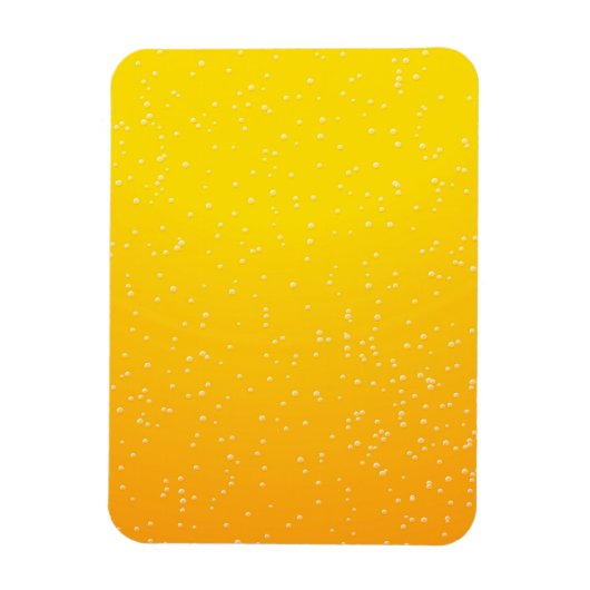 Bier mit kleinen Bubbles Background Art Magnet (Vertikal)