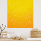 Bier mit kleinen Bubbles Background Art Poster (Küche)