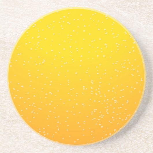 Bier mit kleinen Bubbles Background Art Sandstein Untersetzer (Vorne)