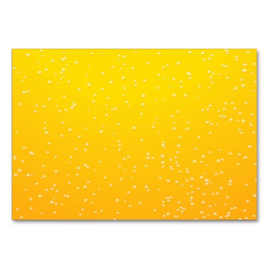 Bier mit kleinen Bubbles Background Art Tischnummer (Rückseite)