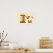 Bier mit meinem Poster (Küche)