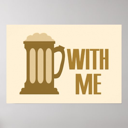 Bier mit meinem Poster (Vorne)