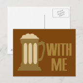 Bier mit meiner eigenen Postkarte (Vorne/Hinten)