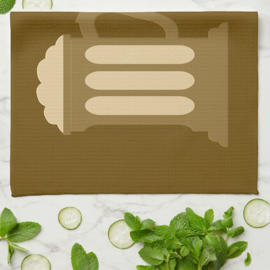 Bier mit mir Küchentuch (Gefaltet)