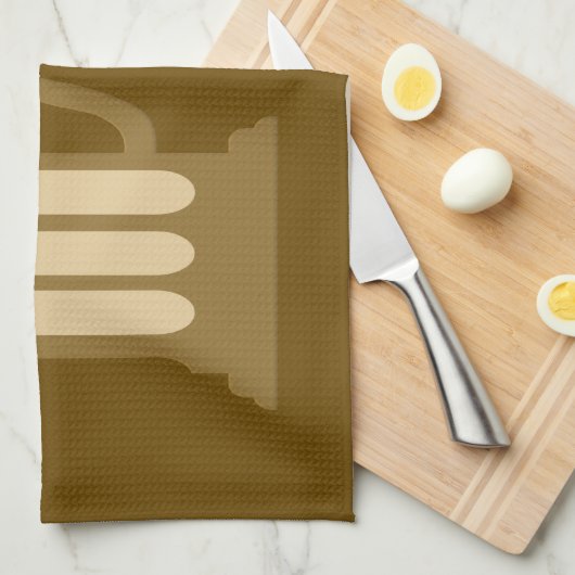 Bier mit mir Küchentuch (Viertel Falte)