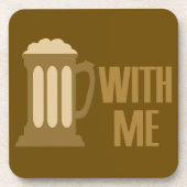 Bier mit mir Untersetzer (Vorderseite)